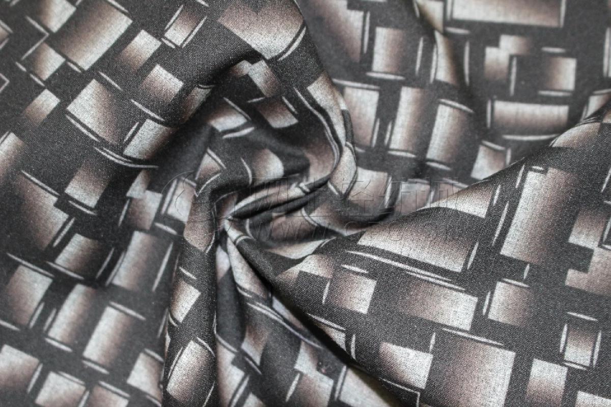 梭织化纤布 黑白空变平纹160*160梭织染色服装